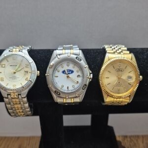 Gold and Silver Watch Set